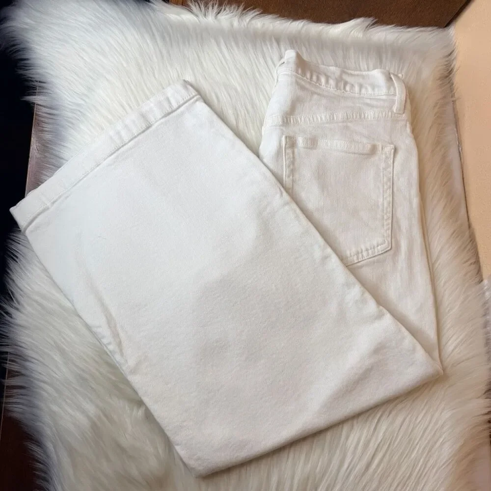 GAP High Rise Stride Ankle Jeans White Size 30/10P